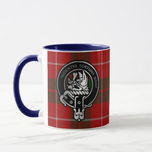 Klan MacKinnon Vapensköld & Tartan Mugg