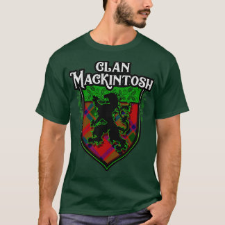 Klan MacKintosh Surname Scottish Tartan Lejon T Shirt