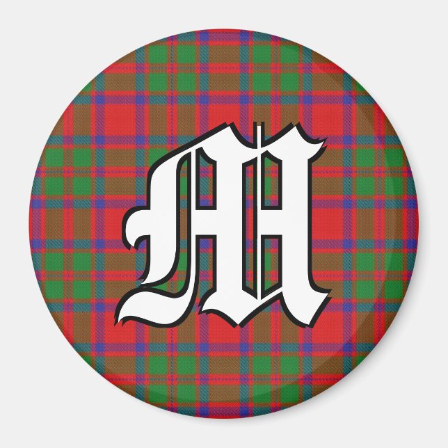 Klan MacKintosh Tartan-utjämnade accenter Magnet (Framsidan)