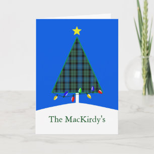 Klan MacKirdy Plade Julgran Greeting Card Helgkort