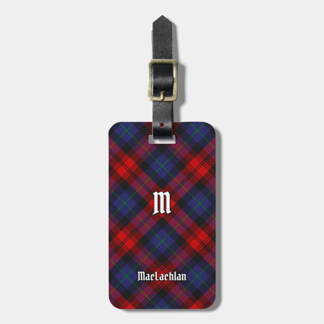 Klan MacLachlan Tartan Bagagebricka (Vertikal Framsida)