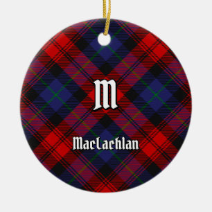 Klan MacLachlan Tartan Julgransprydnad Keramik