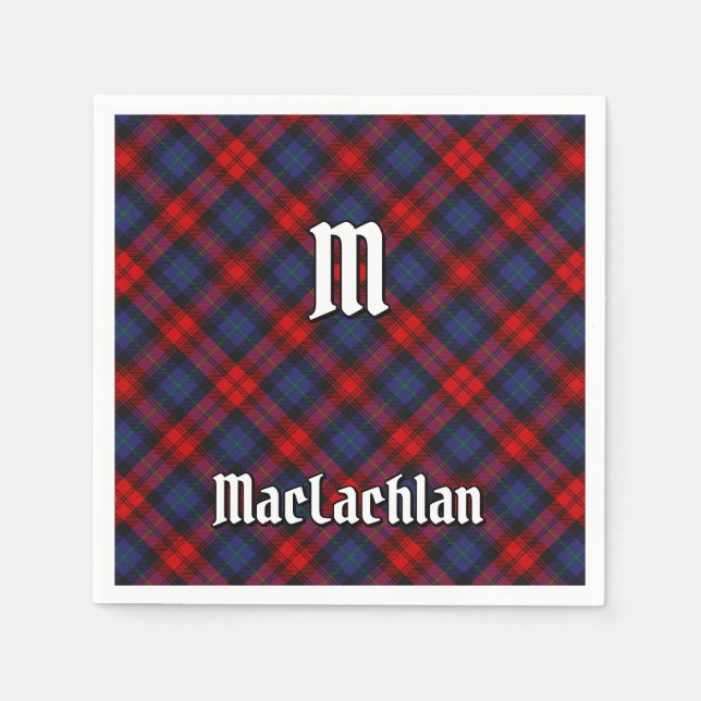Klan MacLachlan Tartan Pappersservett (Framsidan)