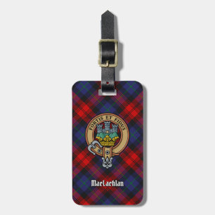 Klan MacLachlan-Vapensköld över Tartan Bagagebricka