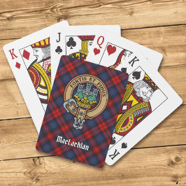 Klan MacLachlan-Vapensköld över Tartan Casinokort