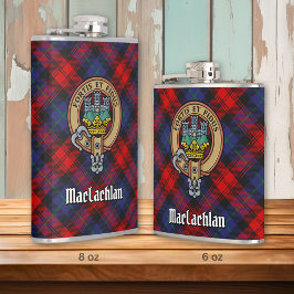 Klan MacLachlan-Vapensköld över Tartan Fickplunta