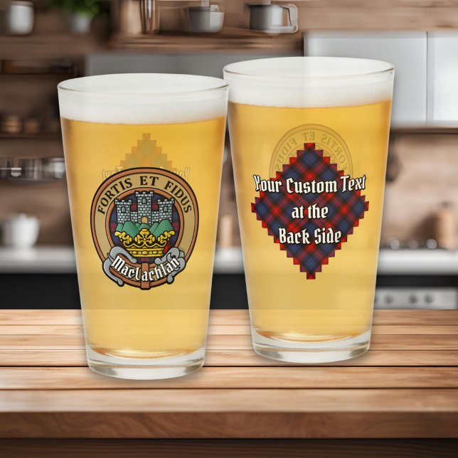 Klan MacLachlan-Vapensköld över Tartan Glaskopp (Skapare uppladdad)