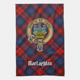 Klan MacLachlan-Vapensköld över Tartan Kökshandduk