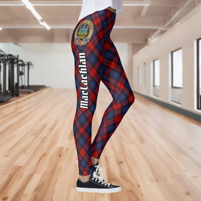 Klan MacLachlan-Vapensköld över Tartan Leggings (Skapare uppladdad)