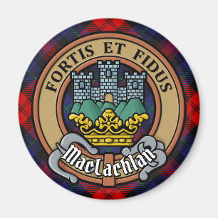 Klan MacLachlan-Vapensköld över Tartan Magnet