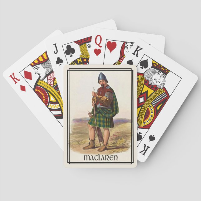 Klan MacLaren Classic Scotland Bicycle Deck Spelkort (Baksidan)