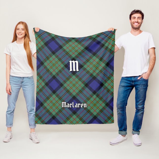 Klan MacLaren Tartan Fleece Blanket (På plats)