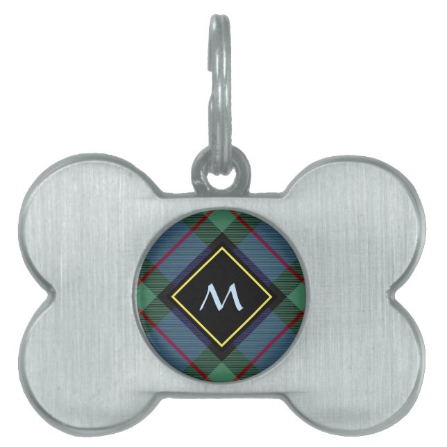Klan MacLaren Tartan ID-bricka Husdjur (Framsidan)