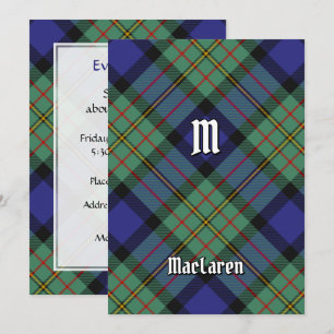 Klan MacLaren Tartan Inbjudningar