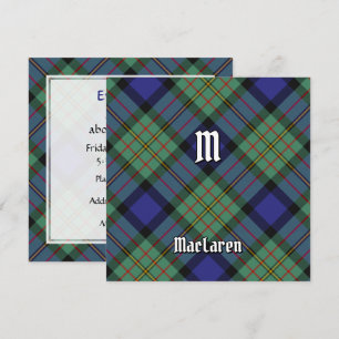 Klan MacLaren Tartan Inbjudningar