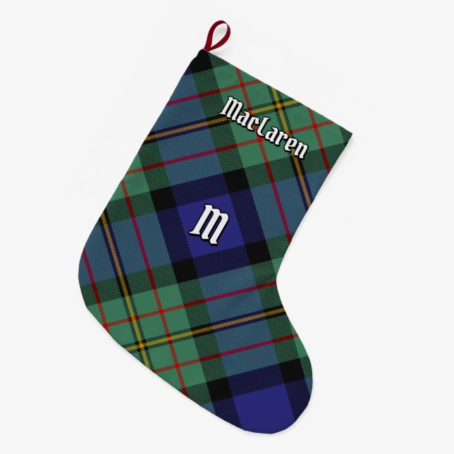 Klan MacLaren Tartan-julklapp Stor Julstrumpa (Framsidan (Hängande))