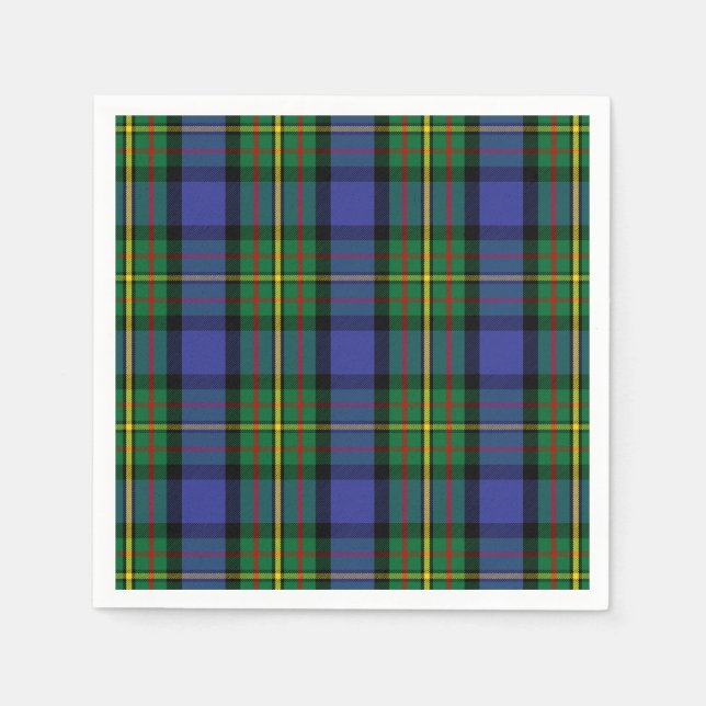 Klan MacLaren Tartan Pappersservett (Framsidan)