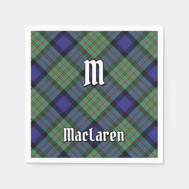 Klan MacLaren Tartan Pappersservett (Framsidan)