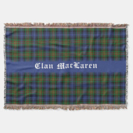 Klan MacLaren Tartan Play-Anpassadet Filt