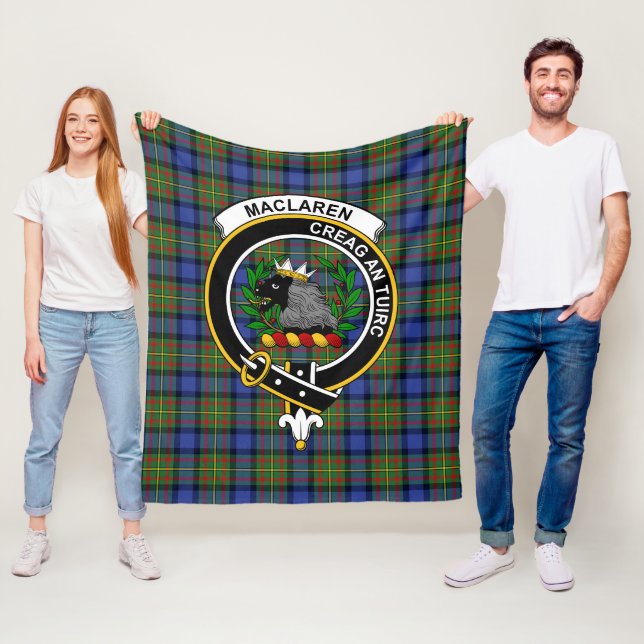 Klan MacLaren Tartan Play Fleecefilt (På plats)