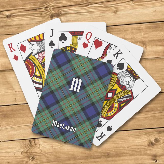 Klan MacLaren Tartan-uppspelningskort Casinokort (Skapare uppladdad)