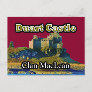 Klan MacLean Duart Castle Customize Himlar Färg Vykort
