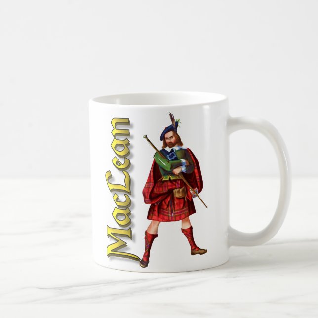 Klan MacLean gammala Skottland Kaffemugg (Höger)