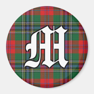 Klan MacLean Red Tartan-utjämnade dekorfärger Magnet