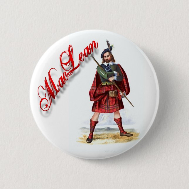 Klan MacLean Scottish Dream Button Knapp (Framsida)