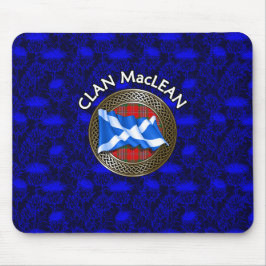 Klan MacLean Tartan Knot & Flagga Musmatta