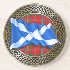 Klan MacLean Tartan Knot & Flagga Underlägg