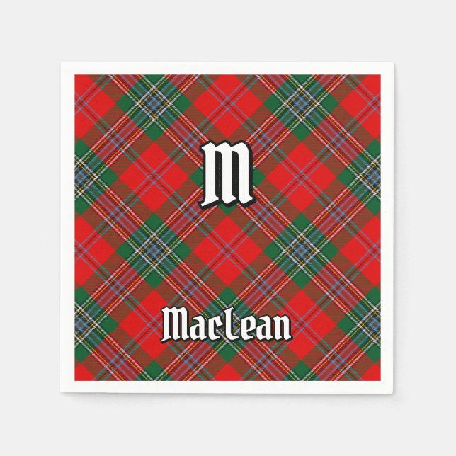 Klan MacLean Tartan Pappersservett (Framsidan)