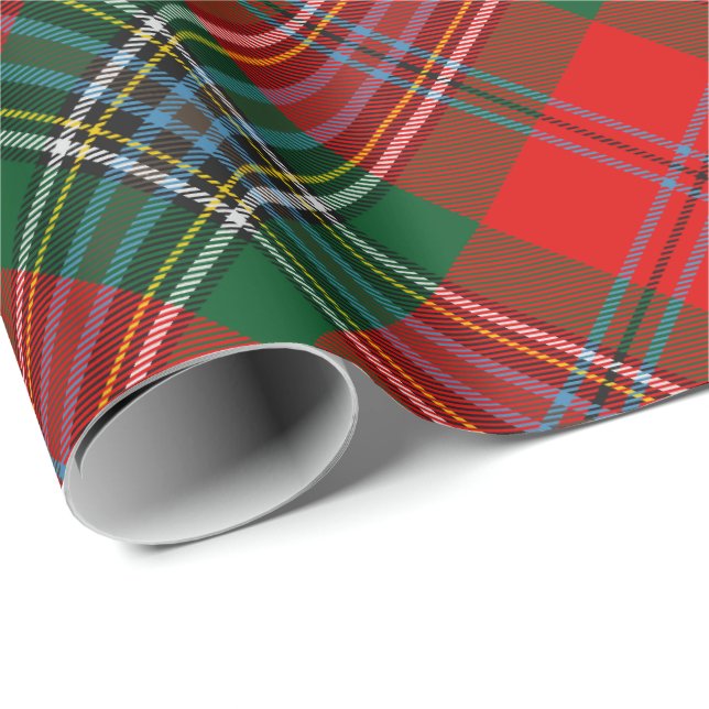 Klan MacLean Tartan Presentpapper (Rullad Hörn)