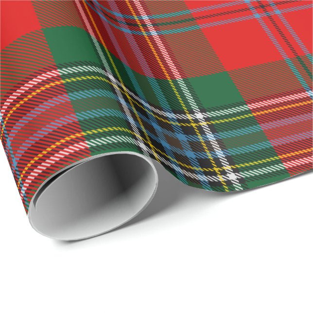 Klan MacLean Tartan Presentpapper (Rullad Hörn)