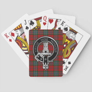 Klan MacLean Vapensköld och Tartan Bicycle Spelkor Casinokort