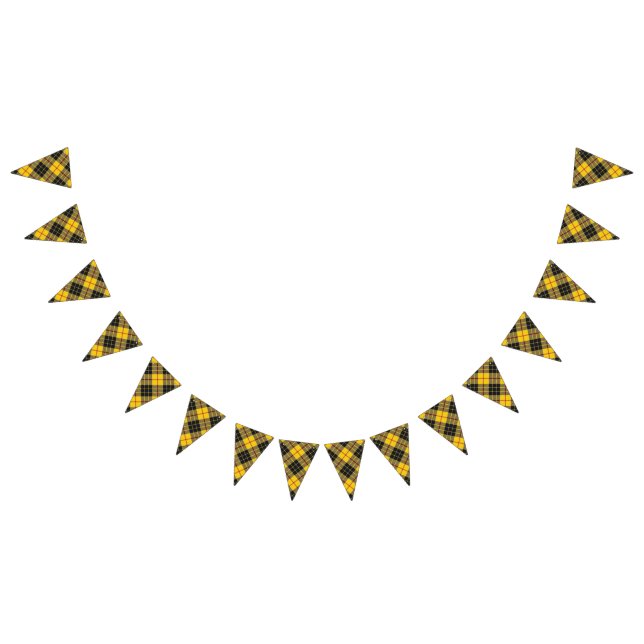 Klan MacLeod av den Lewis gult- & svarttartanen Vimplar (Alla)