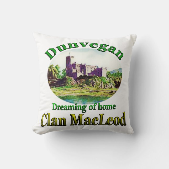Klan MacLeod Dreaming of Dunvegan Pillow Kudde (Framsida)