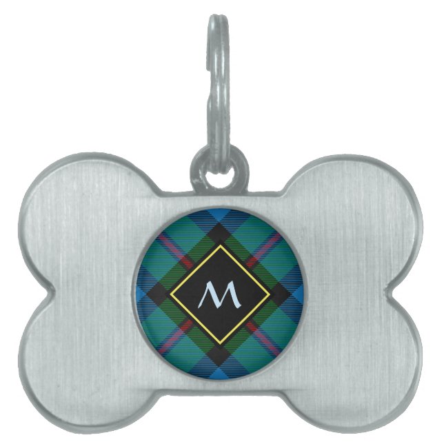 Klan MacLeod Hunting Tartan ID-bricka Husdjur (Framsidan)