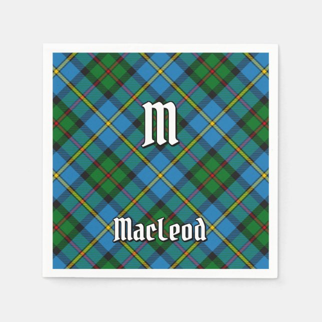 Klan MacLeod Hunting Tartan Pappersservett (Framsidan)