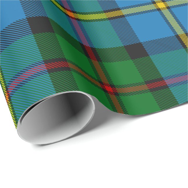 Klan MacLeod Hunting Tartan Presentpapper (Rullad Hörn)