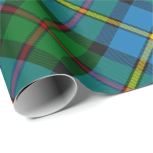 Klan MacLeod Hunting Tartan Roterad Wrapping Pappe Presentpapper