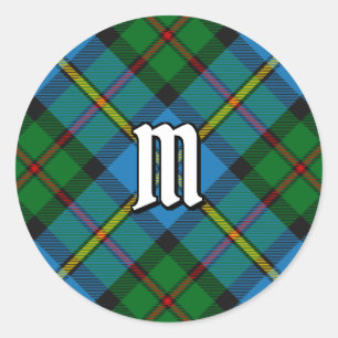 Klan MacLeod Hunting Tartan Runt Klistermärke