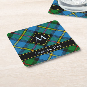 Klan MacLeod Hunting Tartan Underlägg Papper Kvadrat