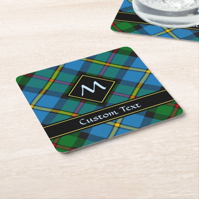 Klan MacLeod Hunting Tartan Underlägg Papper Kvadrat (Vinklad)
