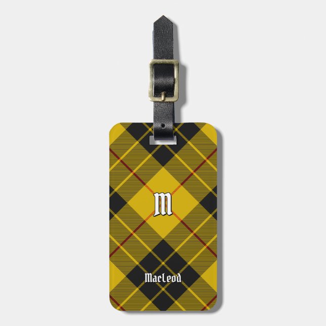 Klan Macleod of Lewis Tartan Bagagebricka (Vertikal Framsida)