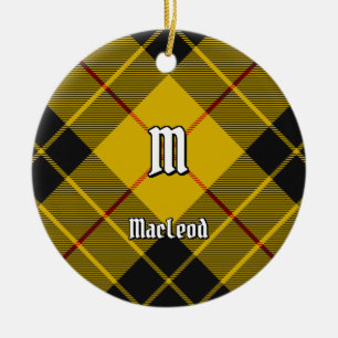 Klan Macleod of Lewis Tartan Julgransprydnad Keramik