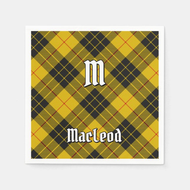 Klan Macleod of Lewis Tartan Pappersservett (Framsidan)