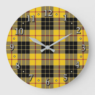 Klan MacLeod of Lewis Tartan Scottish Dream Clock Stor Klocka