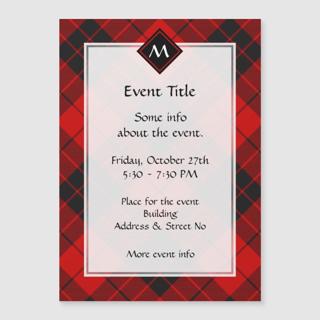 Klan Macleod of Raasay Tartan (Framsida)