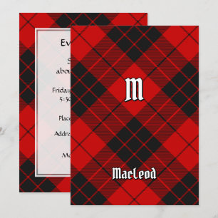 Klan Macleod of Raasay Tartan Inbjudningar